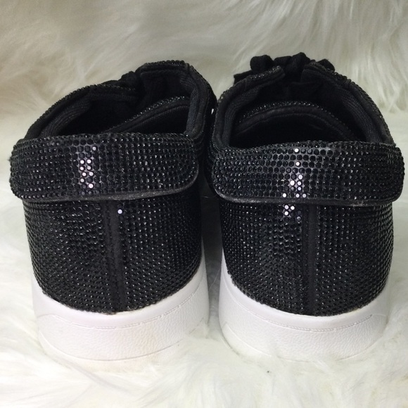 Jessica Simpson Silesta Sparkle Sneaker - Black - 9M - New w/o box - Picture 6 of 11